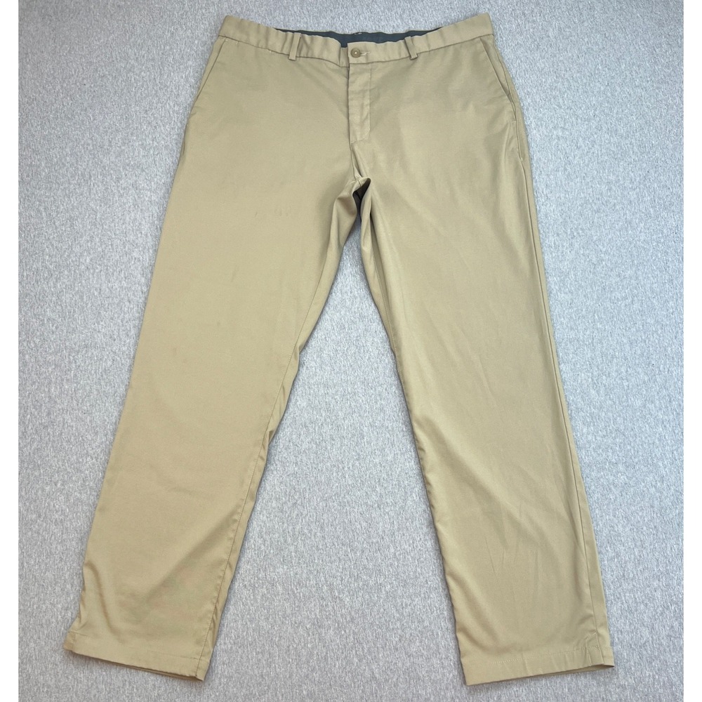 Nike Pants Mens 36 x 32 Beige Performance Dri-Fit Flat Front Golf